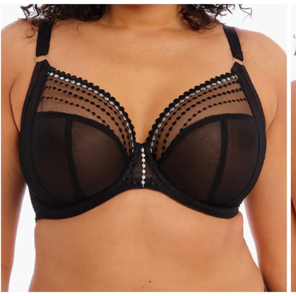 38H Elomi Matilda Side Support Plunge Bra in Black